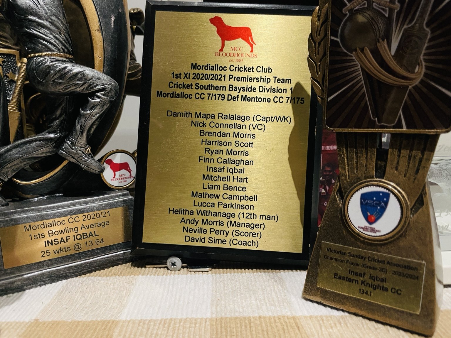 Bowling average trophy